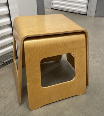IKEA BENJAMIN スツール 2脚セット 廃盤 北欧 Two IKEA Benjamin Plywood Stools Tables | eBay