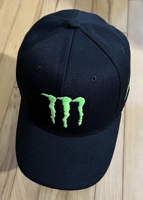 Energy Drink Embroidered Baseball Cap(Monster/Black) Men Women