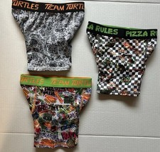 3 Pair Teenage Mutant Ninja Turtles Mayhem Athletic Boy Boxer Briefs Size 6 NWOT