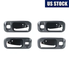 NEW Inside Door Handles Set of 4 Dark Deep Gray CHROME for 1997-2001 Honda CRV