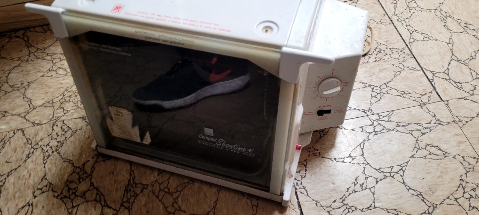 Rotisserie & BBQ Oven By Ronco Showtime Plus Compact  Model 3000 White Tested!