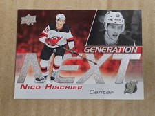 2019-20 Upper Deck Generation Next GN-20 Nico Hischier Insert Card NHL Hockey
