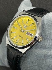Orologio da polso uomo Seiko 5 automatico giorno/data Giappone vintage ricondizionato