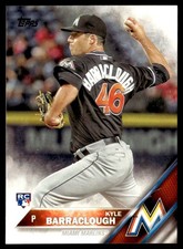 2016 Topps Kyle Barraclough Rookie Miami Marlins #519
