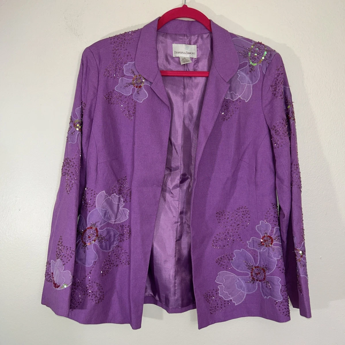 Veste Femme Drapers & Damons Multicolore Texturée Doublée – Taille 1X (18/22W), Occasion Très Bon état