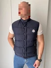 Authentic Men's Vintage MONCLER Down Puffer Vest Jacket Navy RARE 90s 80s M