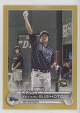 2022 NPB Nippon Professional Baseball Gold Rainbow Foil Yutaro Sugimoto #77 0hc3