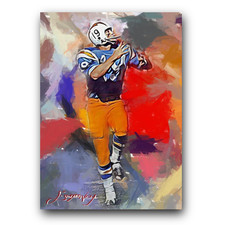 Lance Alworth #15 Art Card Limited 44/50 Edward Vela Signed (San Diego Chargers)