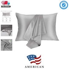 Silk Pillowcase for Hair and Skin 2 Pack 100 Mulberry Silk Bed Pillowcase Hy...