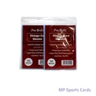 2x Pro Safe Vintage Card Sleeves 50ct Fits 1956 Topps & Pre-1980 Free Shipping