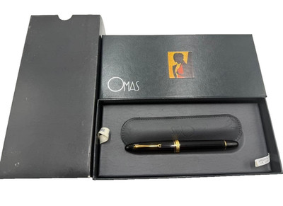 Omas Black Fountain Pen 18K 750 Nib