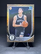 2025-26 Bowman Chrome Reptilian Refractor Egor Demin RC Brooklyn Nets