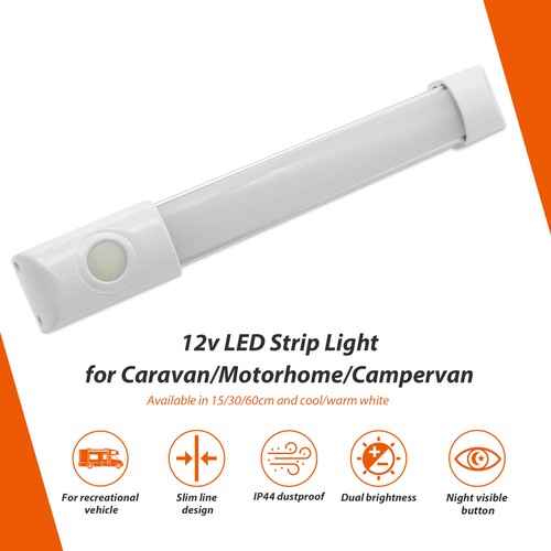 12v LED Interior Strip Lights Caravan Motorhome Campervan 70/190lm