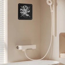 8" Exhaust Fan Portable Kitchen Ventilation Fan Wall Mount with Backdraft Damper