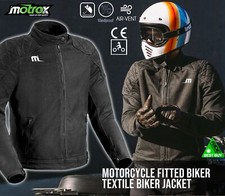 Men's Motorcycle Jacket Waterproof Motorbike Cordura Textile FREE CE Armoured