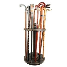 Handmade Wooden carved cane stand Holder Home Decor Walking Stick Full Storage