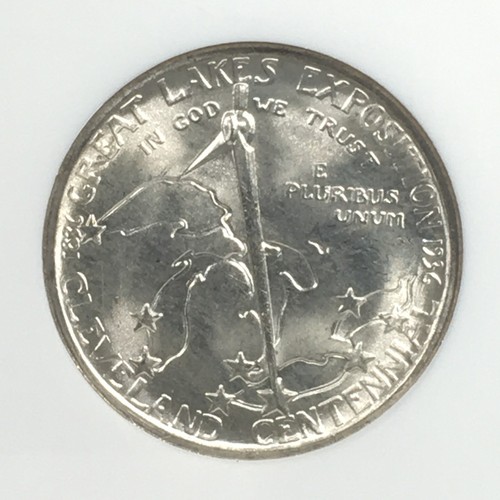 1936 Cleveland/Great Lakes Exposition Commemorative Half Dollar NGC MS65 4XBA25 - Picture 4 of 4