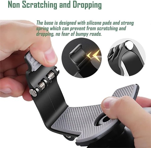 Versatile Car Phone Holder with 360-Degree Rotation - Easy Installation & Use - Photo 6 sur 8