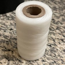 Waxed Rooster Tie String White 250-meters 273 Yd Hilo Para Amarar Gallos 250Mt