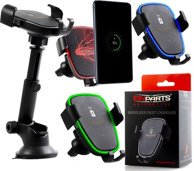 Wireless Qi Auto Handy Halterung KFZ Halter mit Induktive Ladefunktion universal