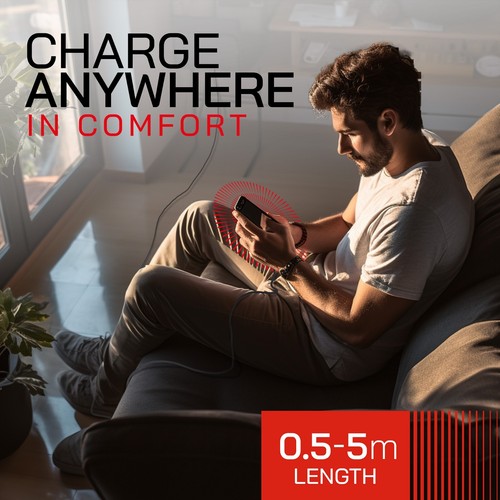 Extra langes USB A auf Typ C Samsung Ladekabel 2m 3m 4m 5m Schnellladekabel - Bild 31 von 81