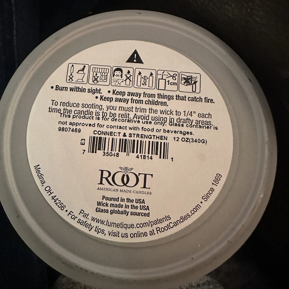 Root Candles Comforts of Home 12oz Wood Wick Candle Connect + Strengthen - Image 3 of 4