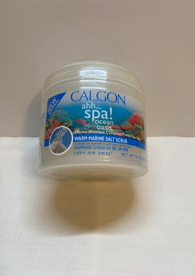 CALGON Warm Marine Salt Scrub 8 OZ  New - Image 3 of 4