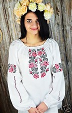 Ukrainian embroidered traditional shirt for ladies, blouse, vyshyvanka, 3 models