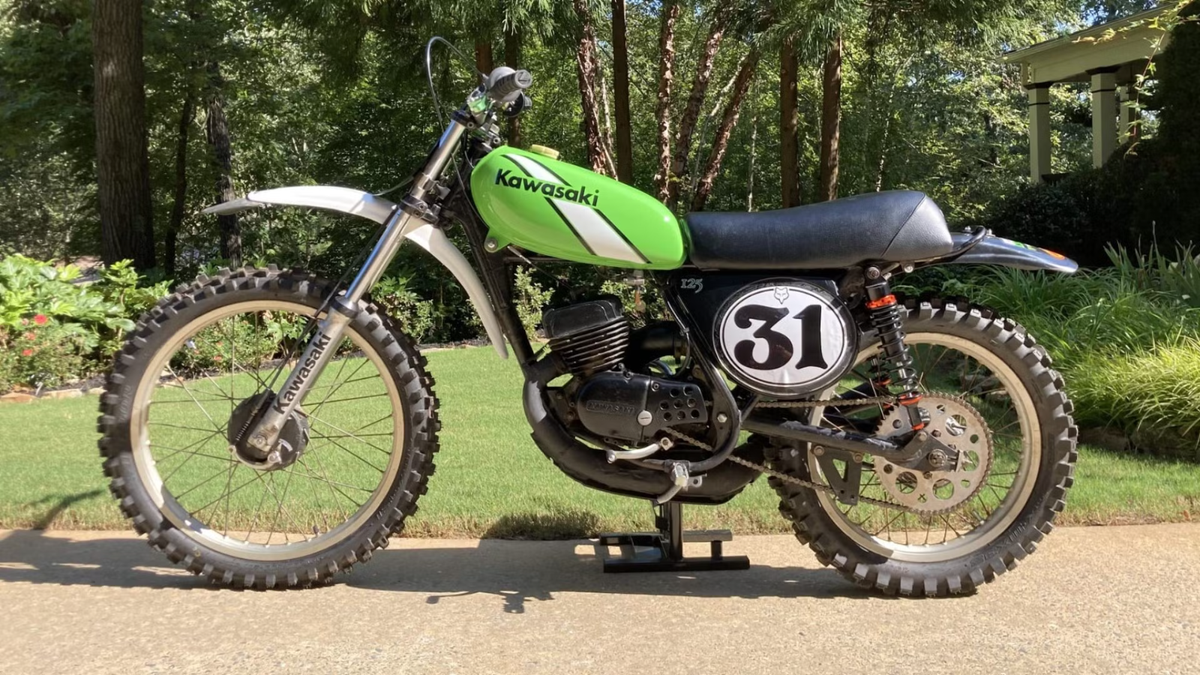 1974 Kawasaki KX250 MX Motocross Motorcycle POSTER 24 X 36 INCH