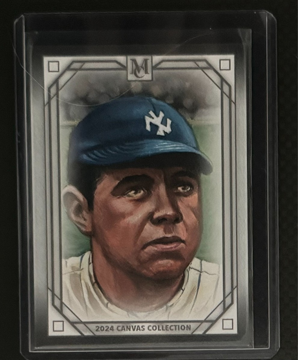 BABE RUTH 2024 Topps Museum Canvas Collection Reproduction Card