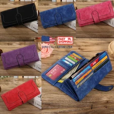 Women Wallet PU Leather Clutch Long Phone Card Holder Purse Handbag Best Gift US