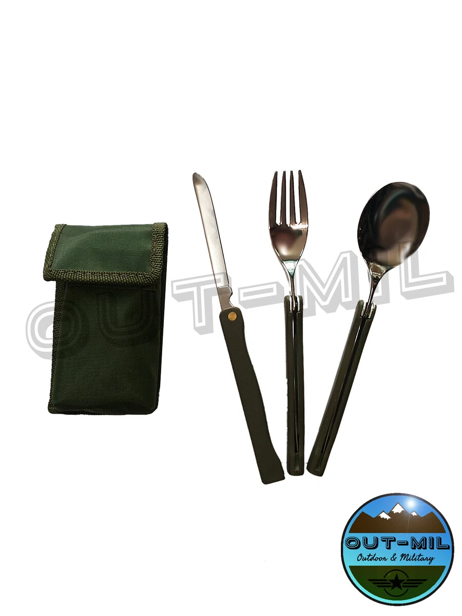 Posate Da Campeggio SET FORCHETTA COLTELLO CUCCHIAIO APRIBOTTIGLIA