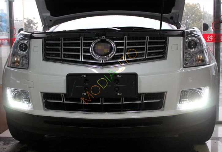 Luz de circulación diurna LED 2 piezas luz antiniebla DRL para Cadillac SRX 2010 2011 12-2016 Foto 3 de 4