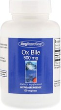 Ox Galle (500mg) - 100 Kappen - Ernährungswissenschaft / Allergie Forschungsgruppe