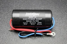 1 NOISE FILTER 10 AMP 12V HUM ENGINE SUPPRESSOR AUDIO CAR POWER WIRE IBNF10