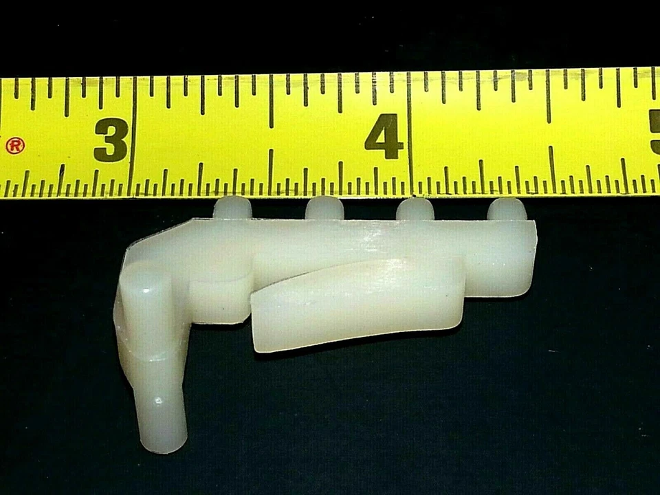 Bloque de cinta reguladora de ventana eléctrica cuarto de vidrio puerta trasera delantera 80-93 GM 1 pieza A Foto 3 de 4