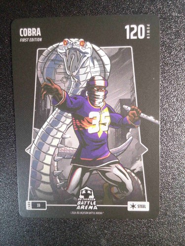 Bo Jackson Battle Arena Cobra Kevin Durant Steel card #33