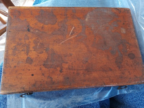 Antique Drawing Instrument Set Architect's Technical Drawing Box child size - Foto 6 di 7