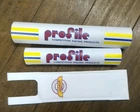 white set PROFILE custom REPRO padset BMX oldschool vintage RARE
