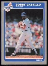 1985 Fleer Update Bobby Castillo Los Angeles Dodgers #U-22