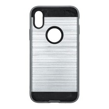 Shockproof Hybrid Hard Protective Slim Case Cover for iPhone X, Xs SILVER