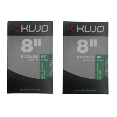 2x Kujo 8-1/2 x 2,0'' E-Scooter Schlauch - 22mm Schrader/Autoventil - 2er Pack