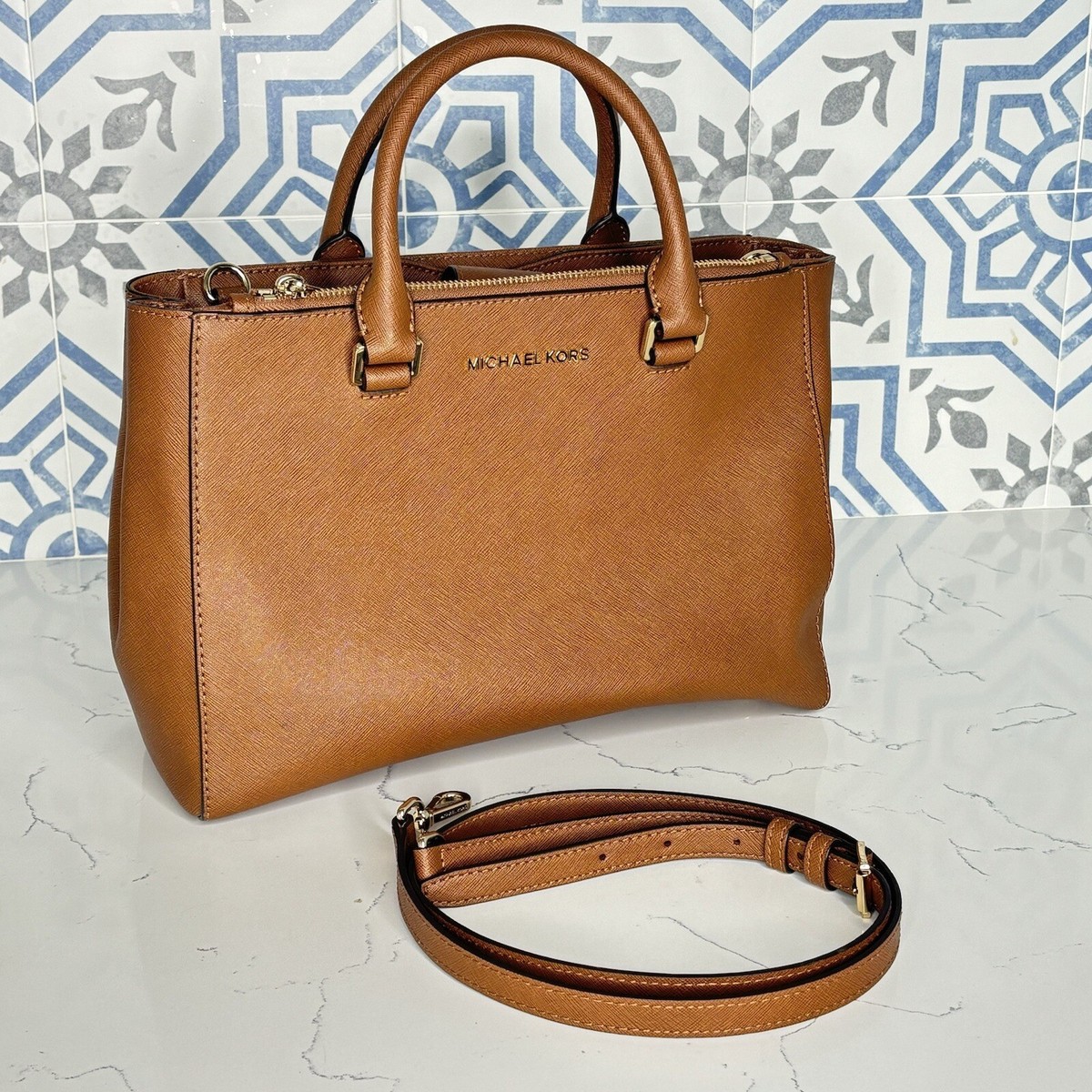 Michael Kors Shoulder Bag Handbag Brown IM-1803 Ret $148 | eBay