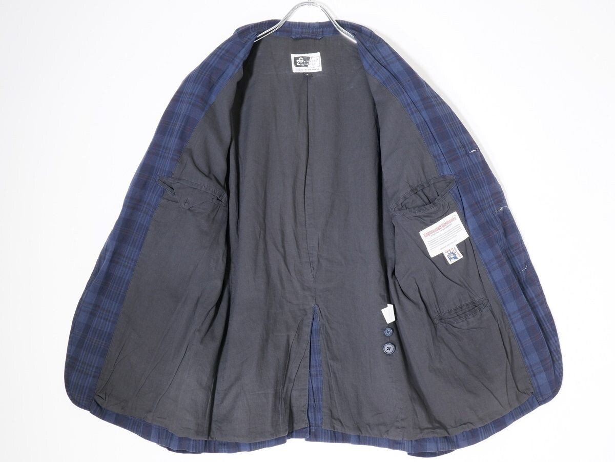 Engineered Garments Andover Jacket Cotton Blue Check S Made in USA