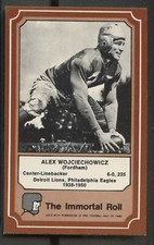 1975 Fleer The Immortal Roll #57 Alex Wojciechowicz Detroit Lions  Hall-of-Fame