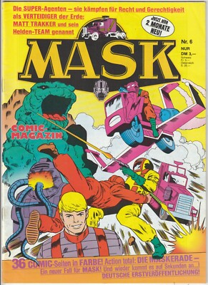   M.A.S.K. ACTION-COMIC-MAGAZIN #6, Condor/Kenner 1988 COMICHEFT Z1/1-