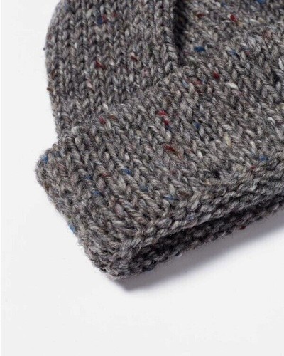 Universal Works Short Watch Cap - Grey Marl - British Wool - One Size - BNWT - Picture 3 of 3