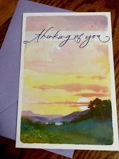 With Sympathy Thinking Of You Heal Your Sorrow Hallmark 5”x7” Greeting Card