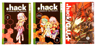 Hack Legend of the Twilight 2 & 3, plus hack 1 G.U.+ ( Manga Lot of 3 ) Tokyopop