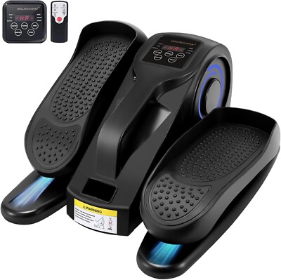 Under Desk Elliptical Machine Portable Pedal Ellipse Leg Exerciser LCD Display